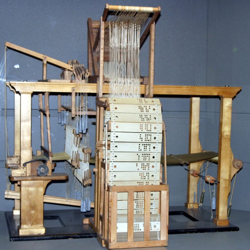 photo of a Jacquard loom